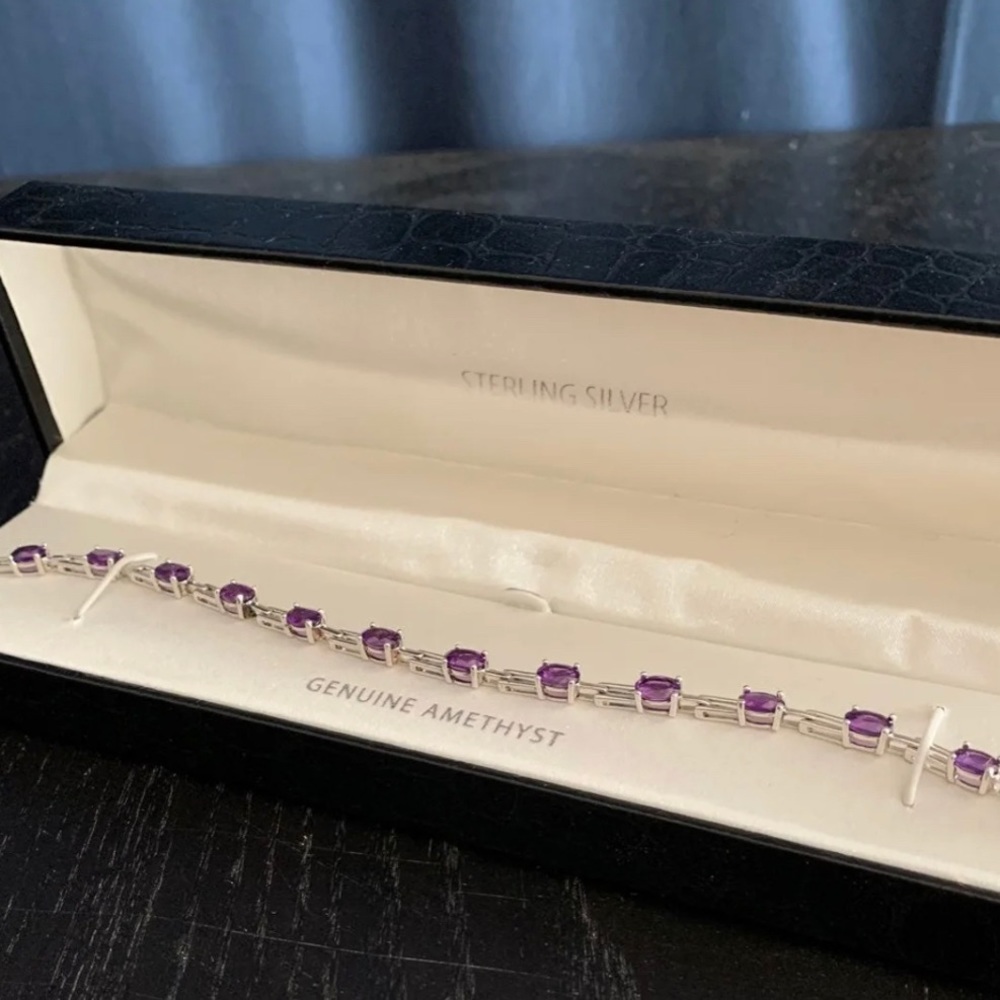 Purple amethyst bracelet